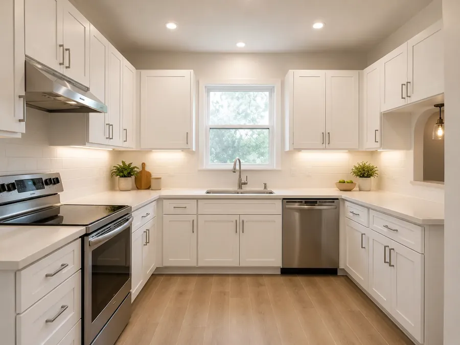 Kitchen after full gut remodel — Enfield, CT