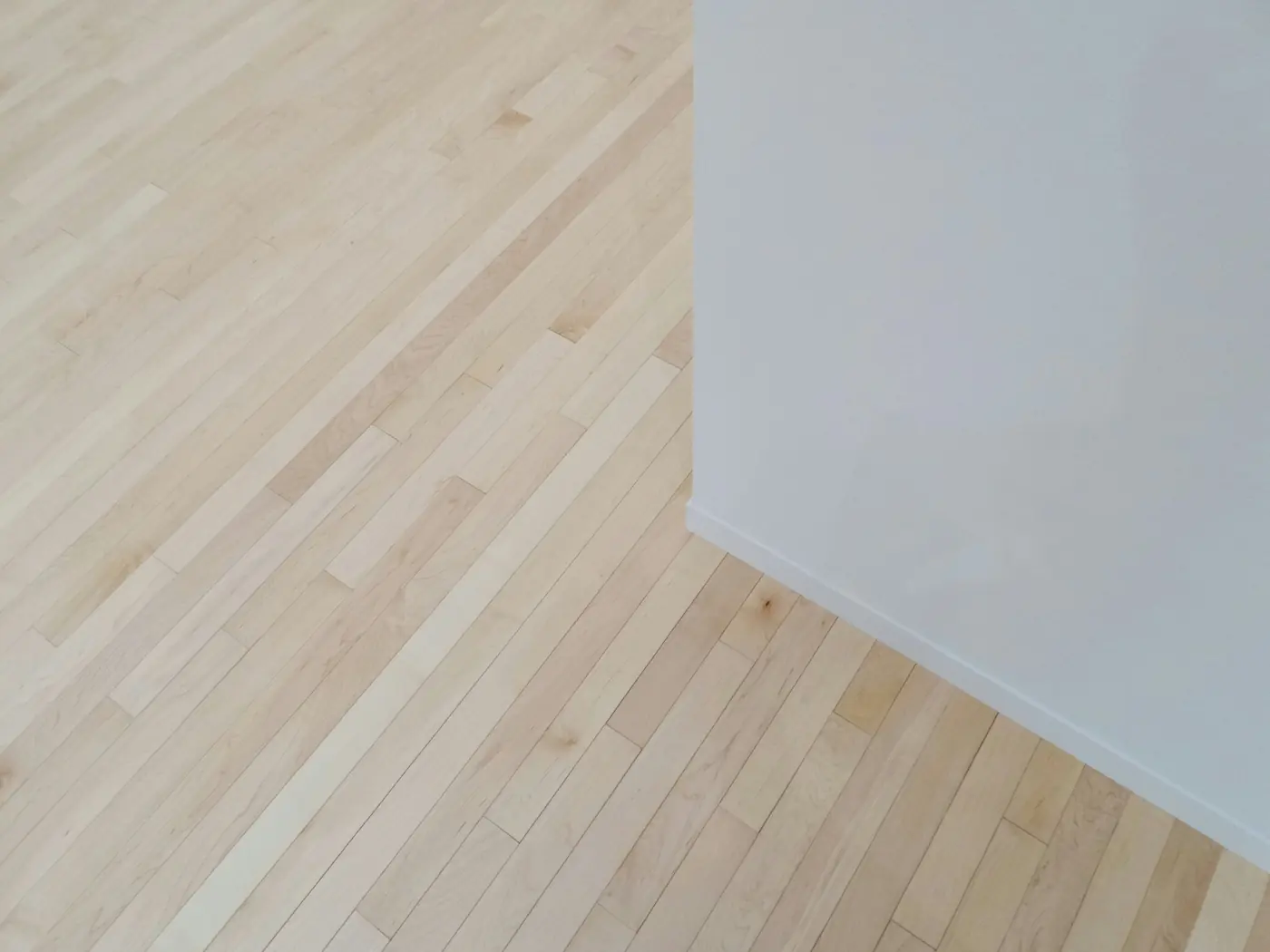 Luxury vinyl plank flooring installed in a renovated room